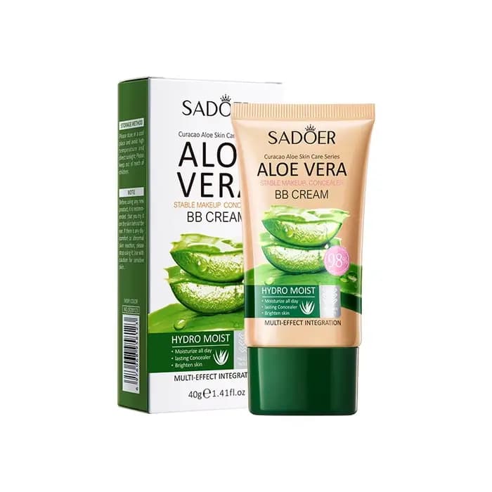 Crème BB correctrice à l'aloe vera, fond de teint pour le visage à usage quotidien, crème BB multi-e