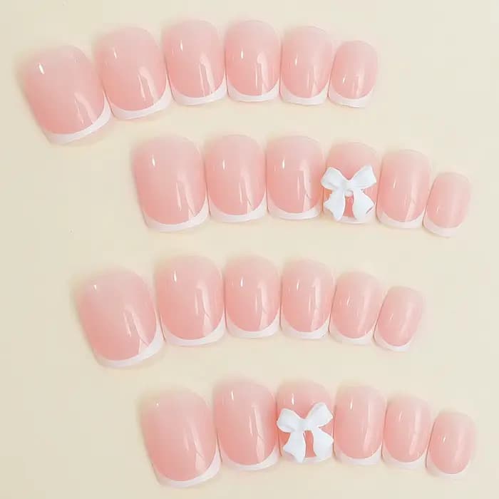 Conseils français pour ongles à pression, longue durée, élégants, artificiels, manucure, Art pour la