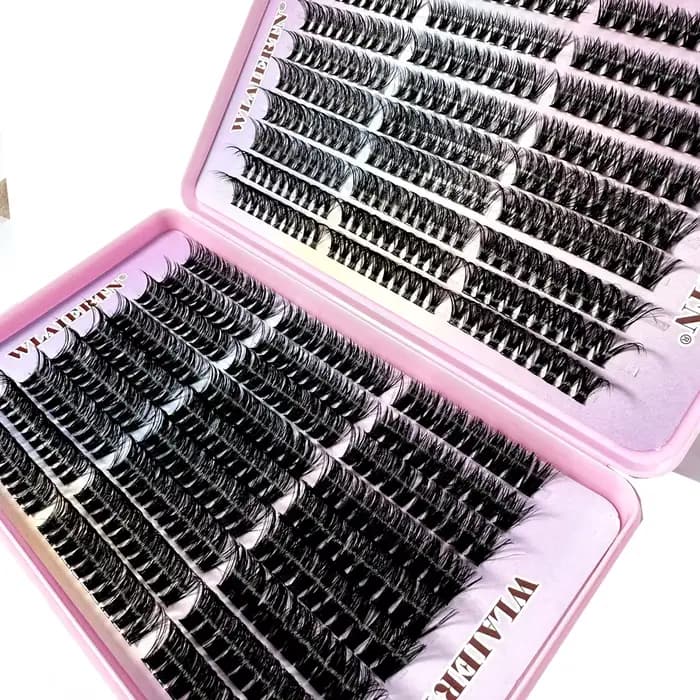 Extension de Faux-Cils en Vison Naturel Mixte Courbés C, Bande Russe 3D, Outil de Maquillage Personn