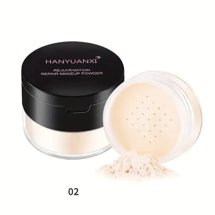 Poudre libre mate rafraîchissante, résistante à l'eau et à la transpiration, effet de maquillage lon