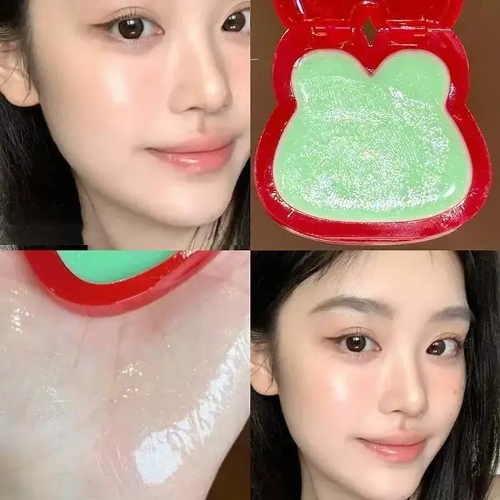 Crème légère à l'eau pour le maquillage, fard à joues rose violet, crème de surbrillance polyvalente