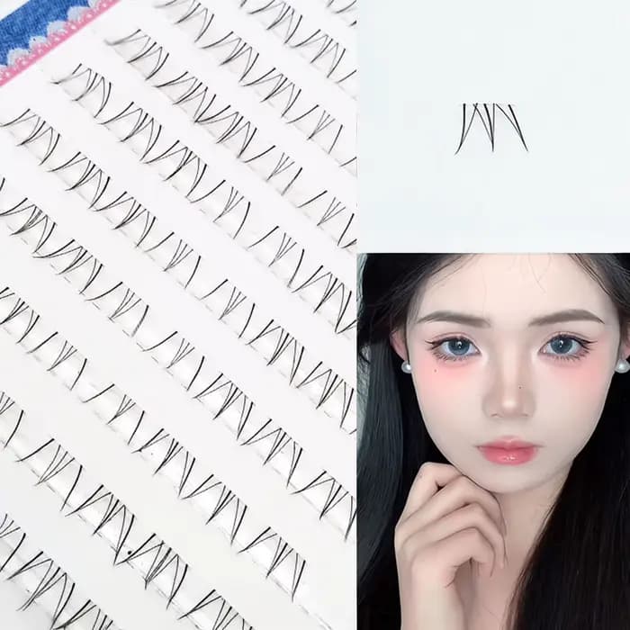 6-7mm Air cils inférieurs fée faux cils segmenté naturel sous cils Manga bas cils maquillage cils ou