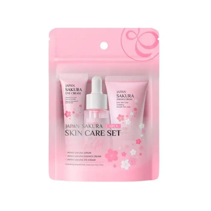 Sakura-Ensembles de soins de la peau pour femme, crème pour le visage, essence pour le visage, sérum