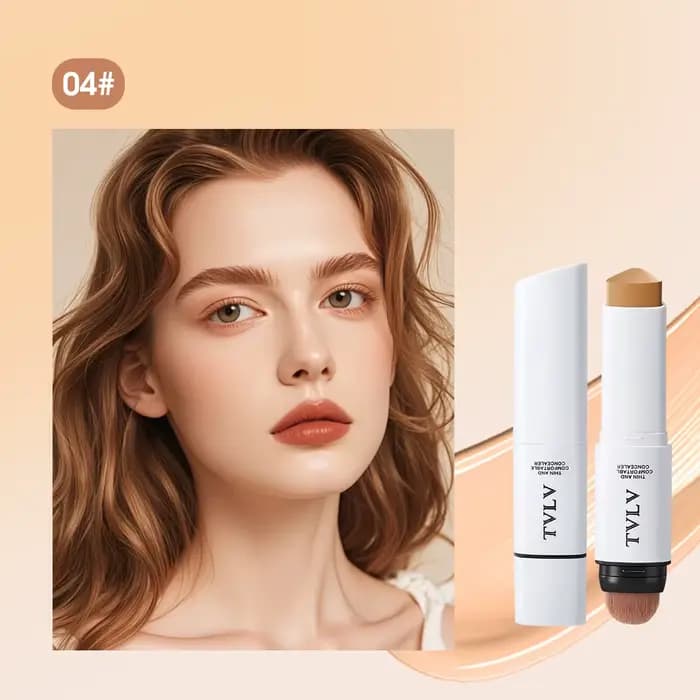 Correcteur, design à double tête, léger et fin, couvre les imperfections du visage et crée un maquil