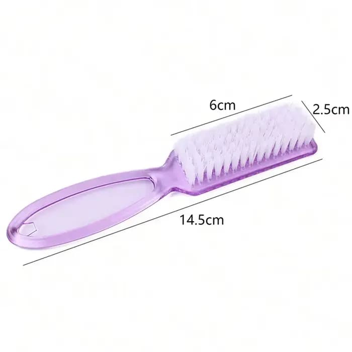 Brosse de nettoyage pour ongles, 2 pièces, élimine la poussière, poudre, nettoyant en plastique pour