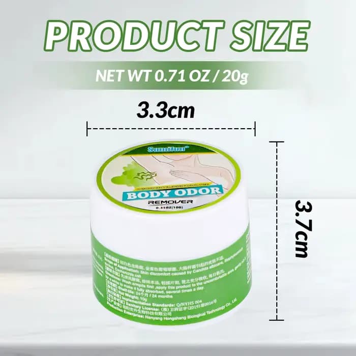 Crème déodorante à base de plantes pour aisselles, 20g, dissolvant d'odeur pour les aisselles, pour 