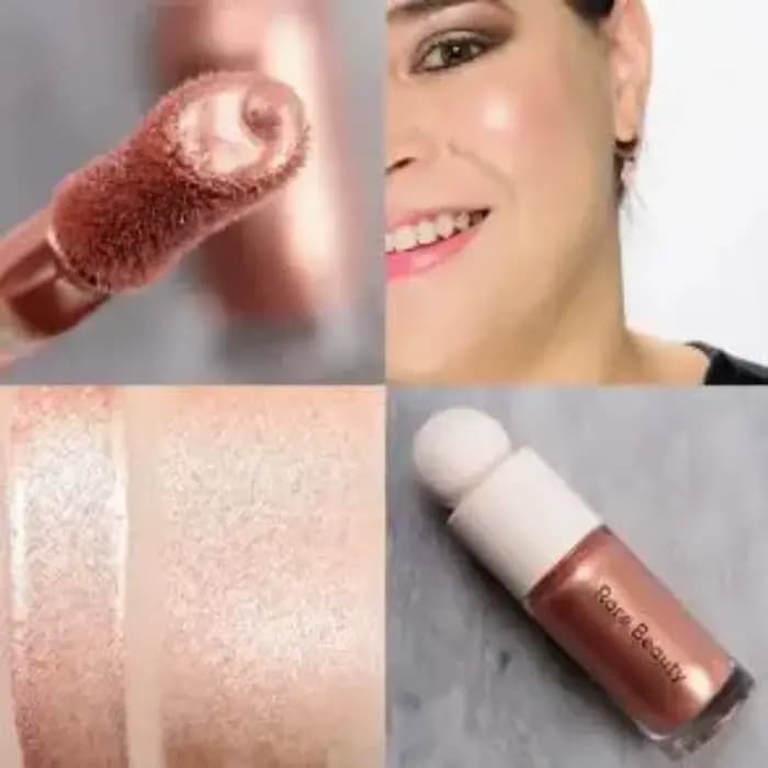 Rare Beauty Shimmer Glitter Liquid Blush Highlighter Shine Highlighter Blusher Gel Face Brighten Gli