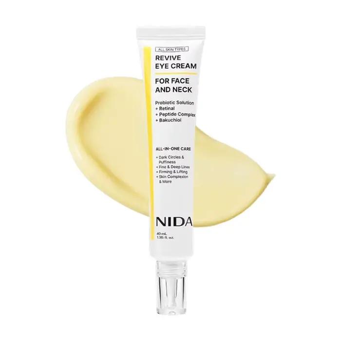 NIDA – Duo de soins du visage, crème pour les yeux, pour le visage et le cou, protection solaire inv