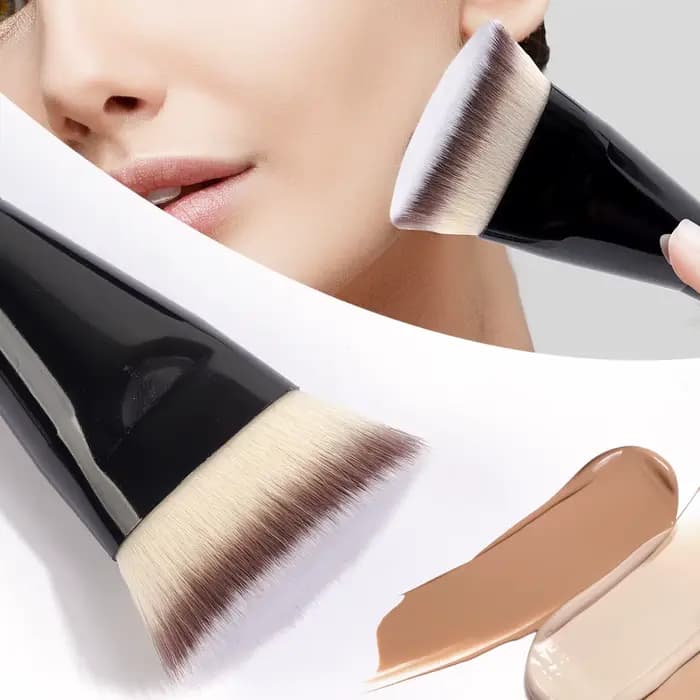 MAANGE-Pinceau de maquillage sans défaut, fond de teint plat/angle, contour sous les yeux, pinceau p