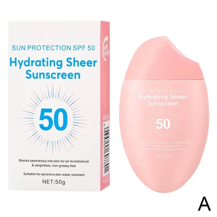 Crème solaire hydratante et protectrice pour peaux sensibles, résistante à l'eau, sensation non gras