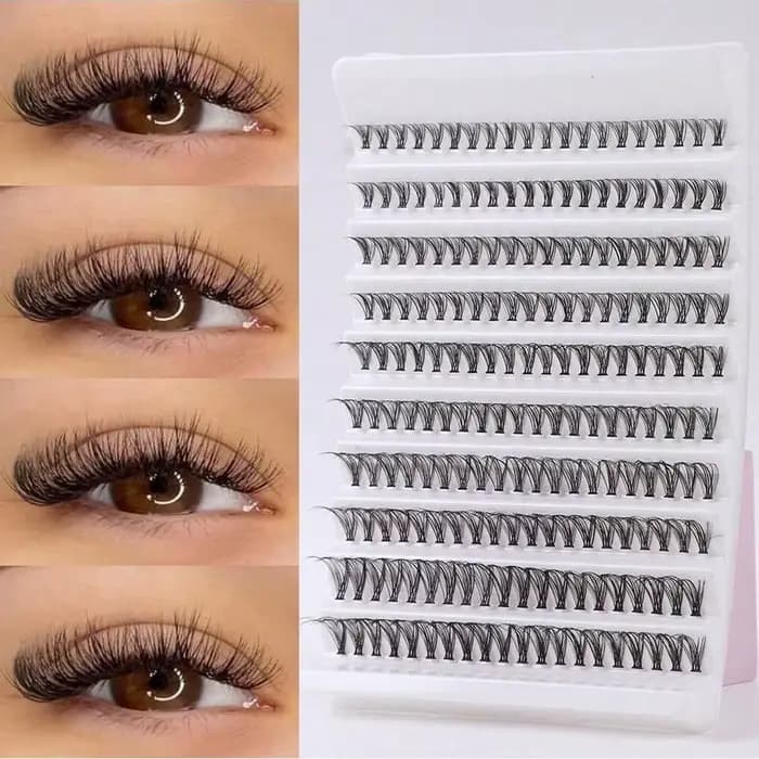 Ensemble d'outils pour faux-cils en forme de D, 300 boutons, comprenant un ensemble d'outils adhésif
