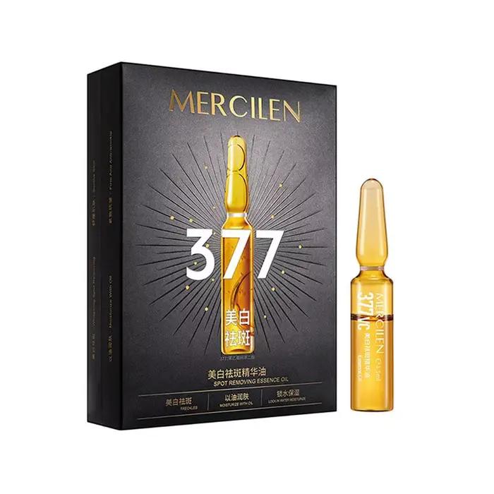 1/2 Boîte Mercilen 377 Essence Éclaircissante pour la Peau, Sérum Visage Hydratant Apaisant et Contr