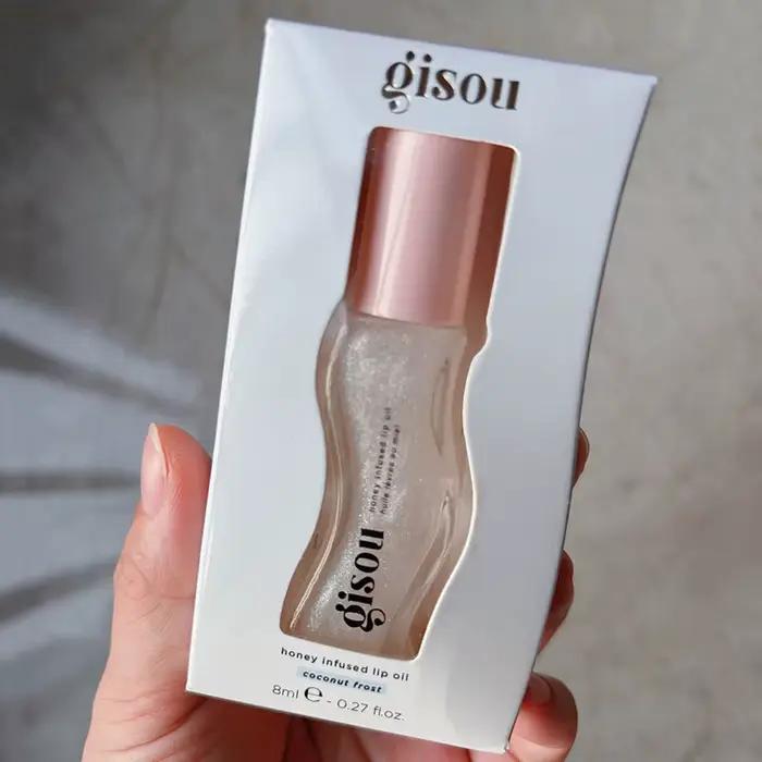 Baume à lèvres hydratant Gisou Glazed Plum, huile à lèvres, gloss, soin des lèvres, bénéfique pour l