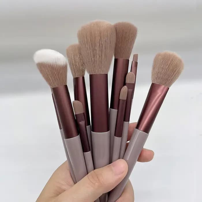 Ensemble de pinceaux de maquillage doux pour femmes, fard à barrage, fond de teint, pinceau cosmétiq