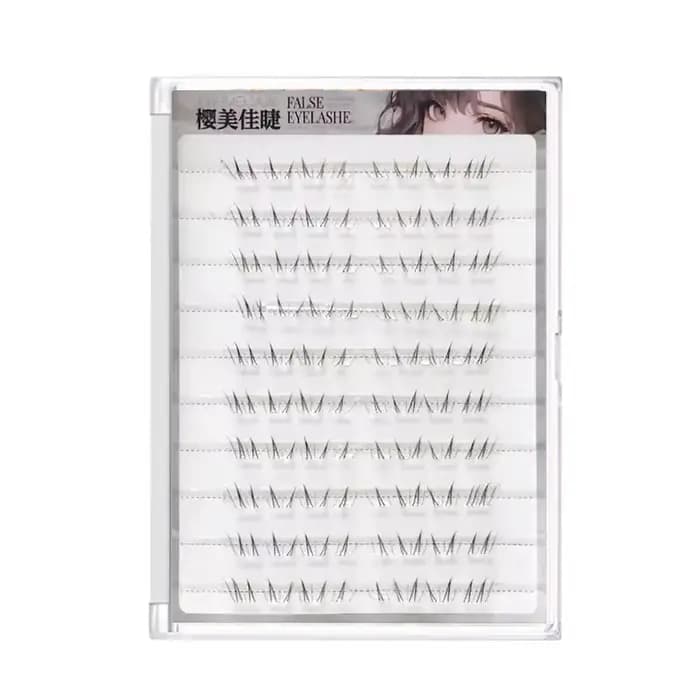 Grappes de cils inférieures individuelles, sans colle, boucles C, Extensions de cils inférieurs noir