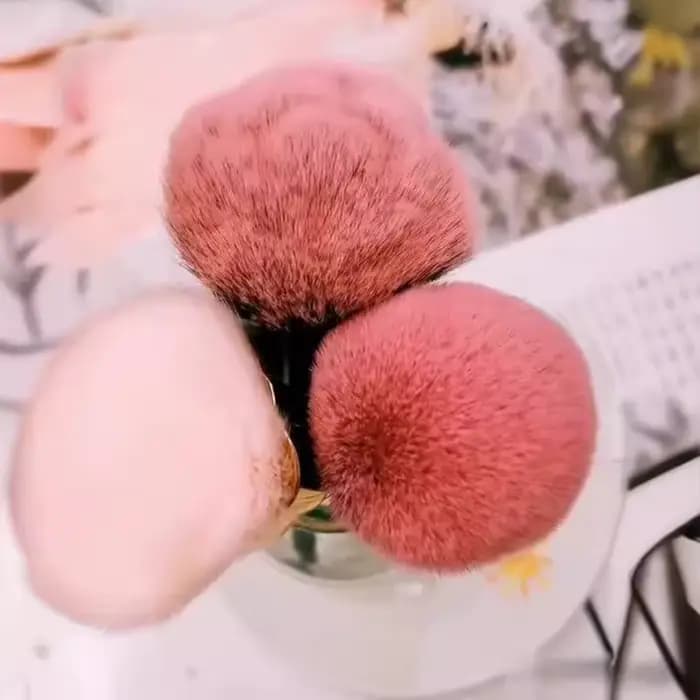 Brosse douce en forme de Rose pour manucure, brosse anti-poussière pour Nail Art, vernis Gel, nettoy