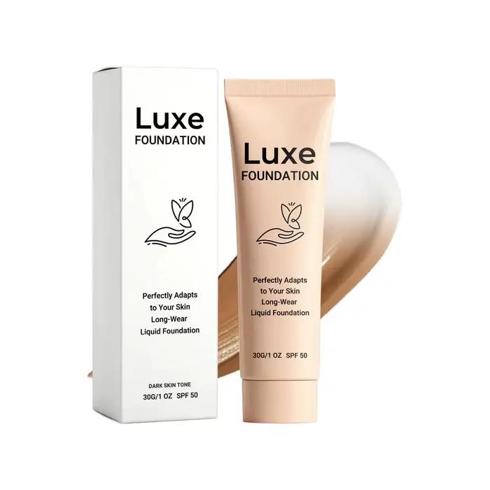 Fond de teint luxueux changeant de couleur SPF50 Protection solaire Maquillage liquide adapté au tei