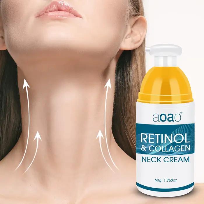 Crème pour le cou au rétinol et au collagène 50g, raffermissante, hydratante et liftante, acide hyal