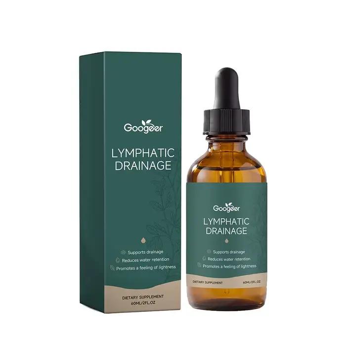 Gouttes de drainage lymphatique 60 ml, pour les soins quotidiens du corps, formule scientifique à ba