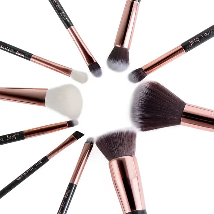 Jessup – pinceaux de maquillage synthétiques naturels, 10 pièces, poudre de fond de teint, Blush, fa