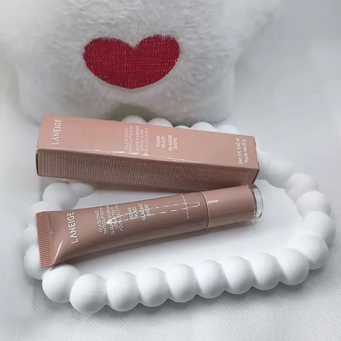 Baume hydratant léger Laneige Lip Glowy au beurre de karité, gloss teinté aux polypeptides, sérum po