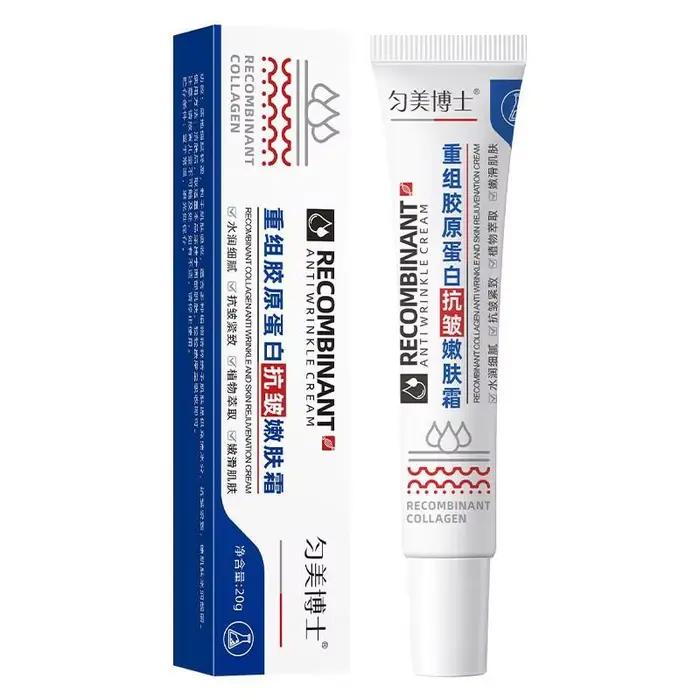 Crème pour le visage au collagène recombinant Dr. Junmei, crème hydratante pour le soin de la peau a