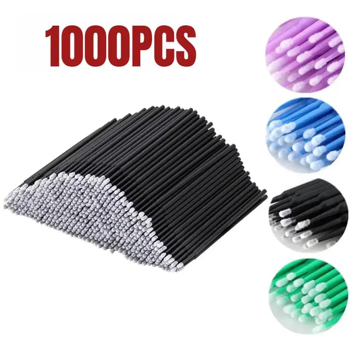 Brosse de nettoyage de cils, 1000/500 pièces, outil de démaquillage de beauté très coloré, grossiste