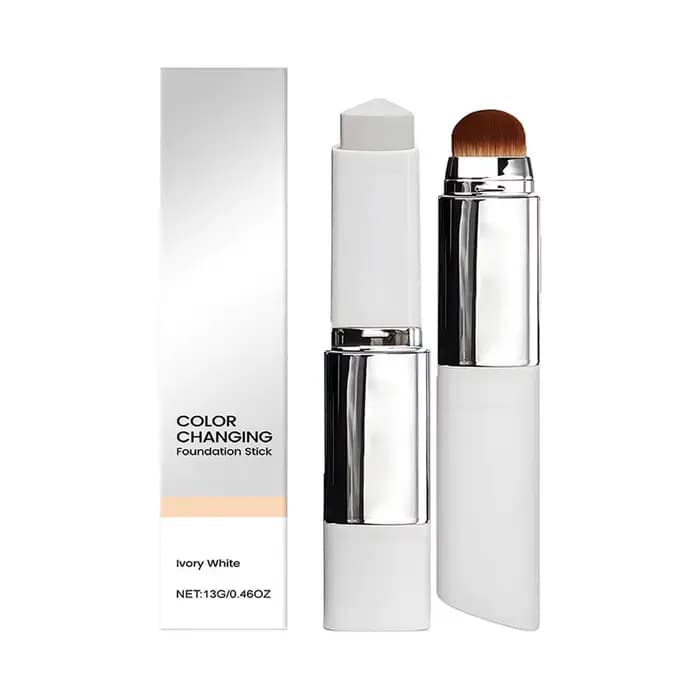 Bâton de fond de teint 2 en 1, liquide à couleur changeante, léger, hydratant, éclaircissant, pour t