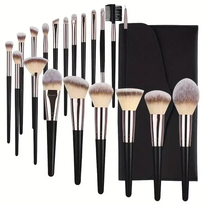 Ensemble de pinceaux de maquillage professionnels, 3 à 20 pièces, pour fard à paupières, fond de tei