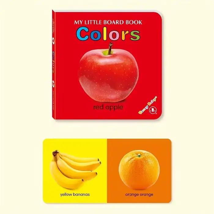 Livre de cartes à motifs colorés, cadeau interactif pour le développement sensoriel, les couleurs vi