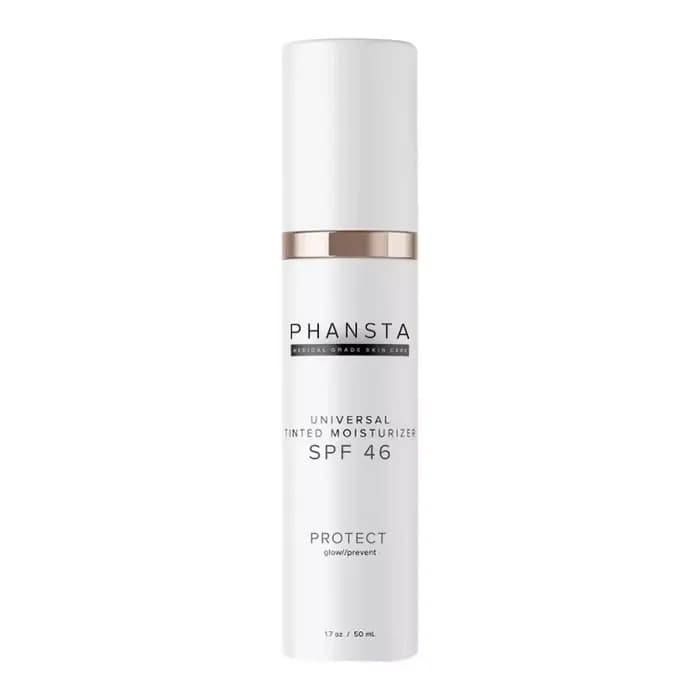 Crème hydratante teintée PHANSTA SPF46, crème visage légère colorée, hydratation quotidienne, éclair