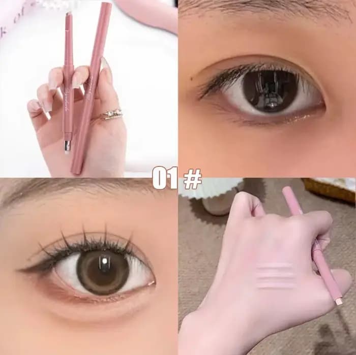 Aegyo Sal crayon éclaircissant imperméable naturel double couleur couché ver à soie sous les yeux su