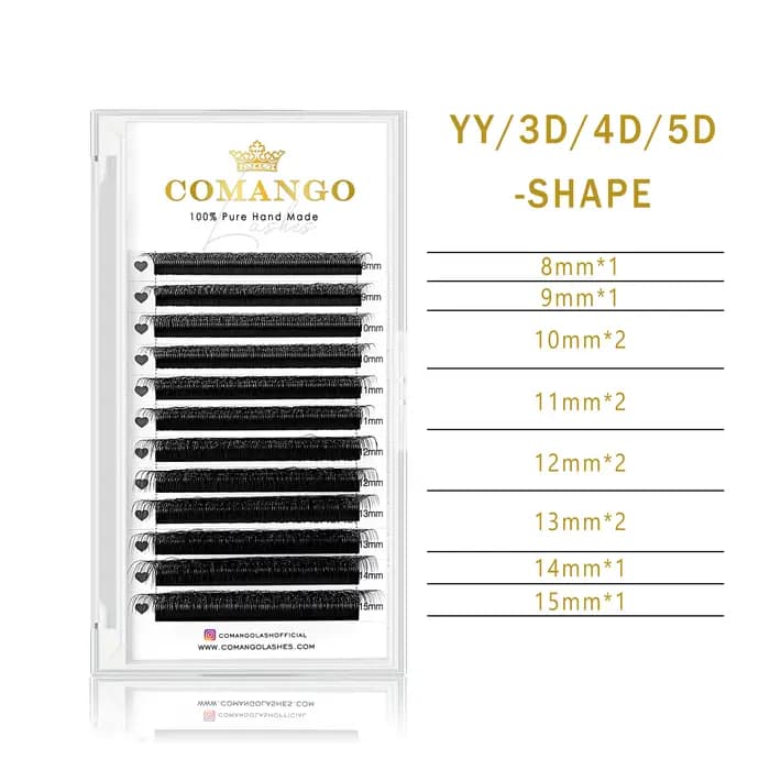 Comango w extension de cils floraison automatique 2d/3d/4d/5d w faux cils 0,07 C/D curl préfabriqué 