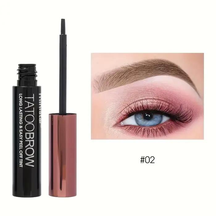 Tatouage Peel Off EyebloggGel Tint, Semi-Continu Brow Tint, Waterproof, Transfer-proof, Fuller and D