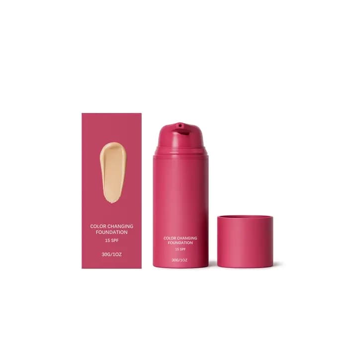 Fond de teint hydratant 30G qui change de couleur, améliore la douceur et la texture de la peau, non