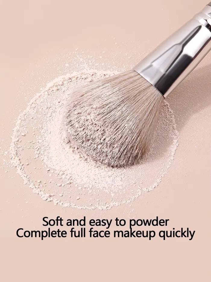 1 pièces de haute qualité moelleux doux grand pinceau à poudre poudre fard à joues brosse de réparat