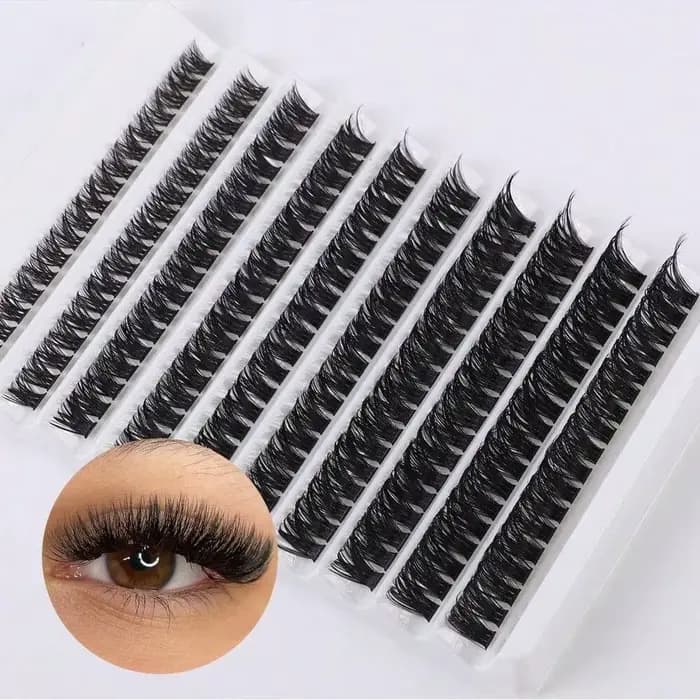 Ensemble d'outils pour faux-cils en forme de D, 300 boutons, comprenant un ensemble d'outils adhésif
