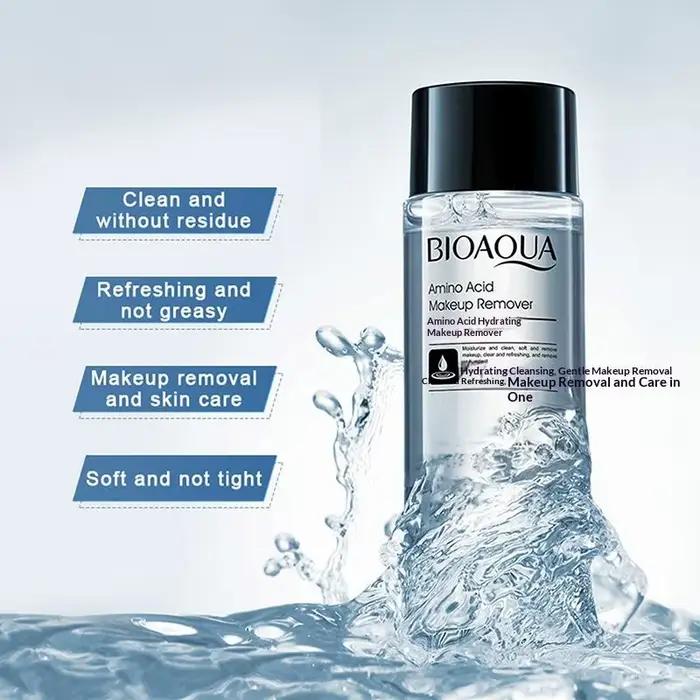 Démaquillant Bioaqua 50ML – Liquide Nettoyant Visage Facile à Utiliser, Doux pour les Lèvres et les 