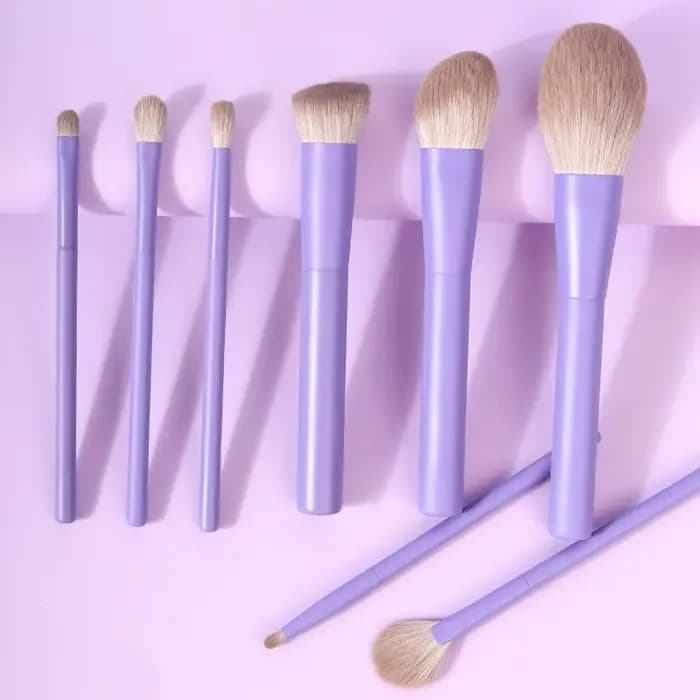 Ensemble de pinceaux de maquillage en cheveux synthétiques, pinceau végétalien, outil de beauté pour