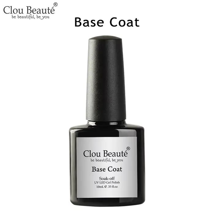 Base Coat, Top Coat Sans Résidu, Primer, Gel UV, Gel de Couleur pour Ongles, Vernis à Ongles Semi-Pe
