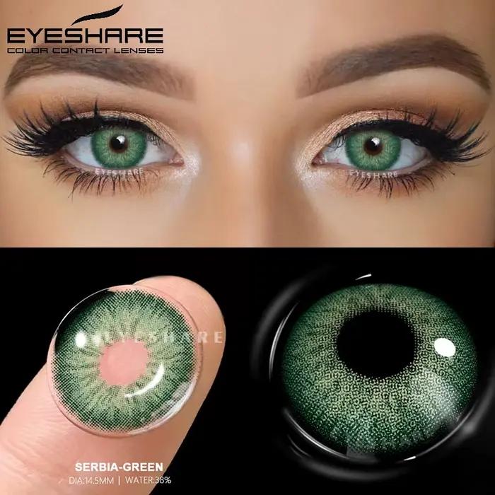 EYESHARE 1 paire de lentilles de Contact colorées pour les yeux lentilles pour les yeux naturelles l