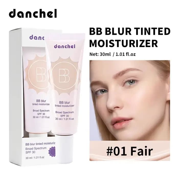 BB Cream Blur Tinted Foundation, fond de teint teinté longue tenue, fini mat naturel, couvrance moye