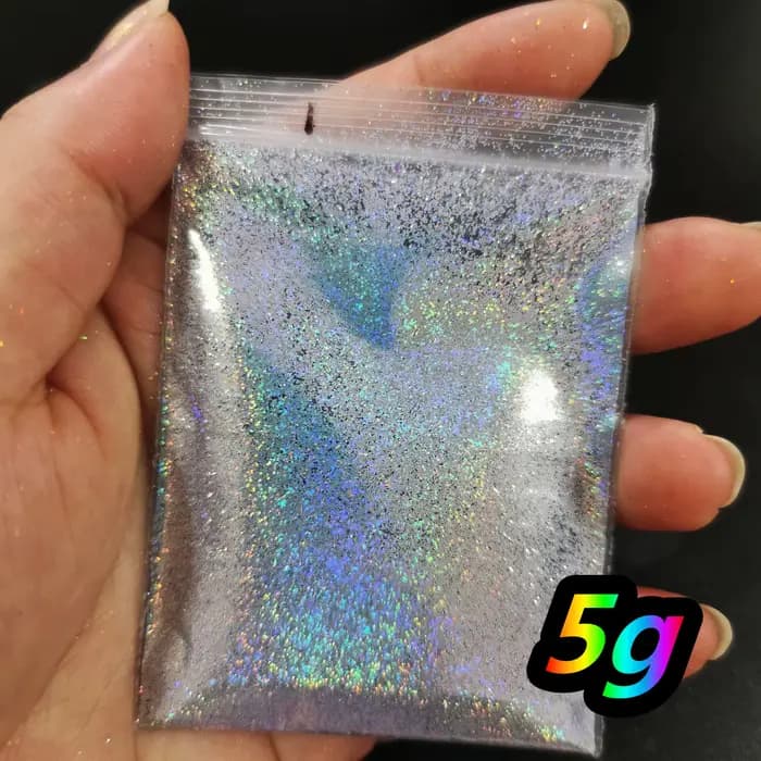 Poudre de Diamant Holographique Or, Pigment Fin de Diamant, DIY, Gel UV, Verhéritage Iridescent, Pai