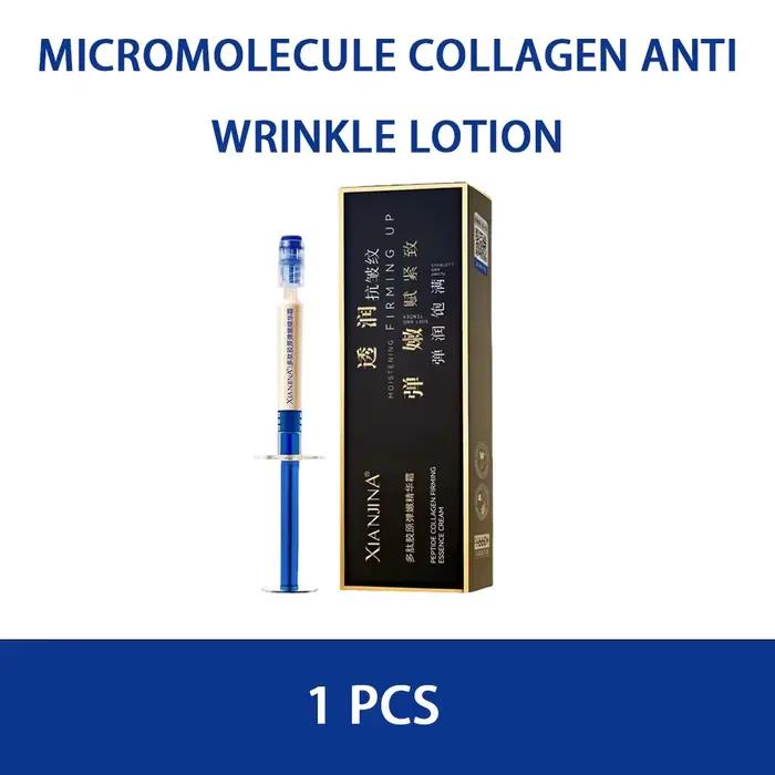 Crème Émulsion au Collagène Micro-Molécule Anti-Rides et Raffermissante pour le Visage, Essence Pept