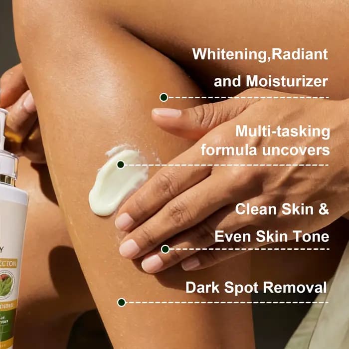 WK JALY Lotion pour le corps blanchissante Glow Booster, avec glutathion, élimine les taches foncées
