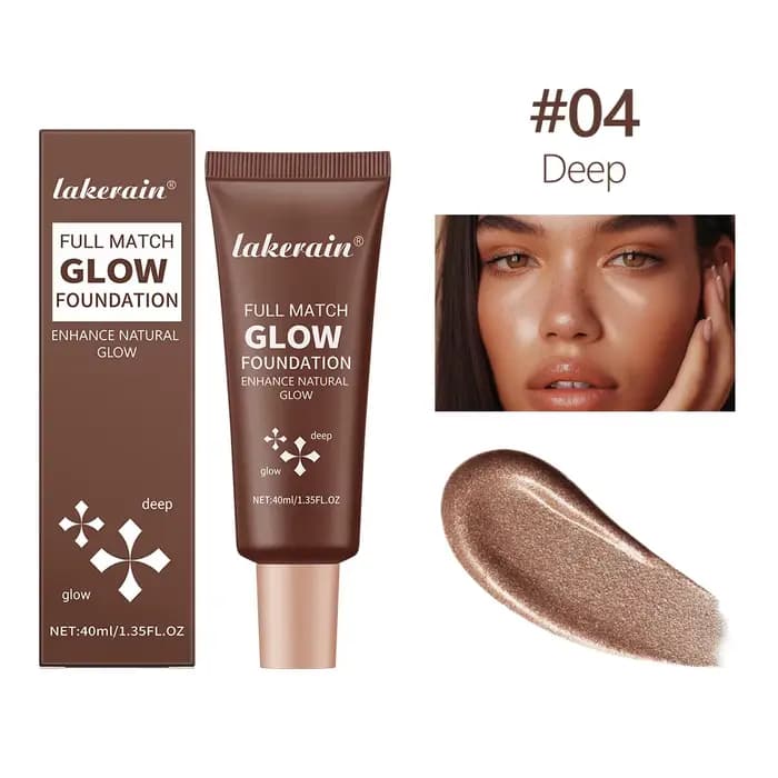 Fond de teint rehausseur de lueur naturel, hydratant, léger, polyvalent, crème à paillettes pour le 