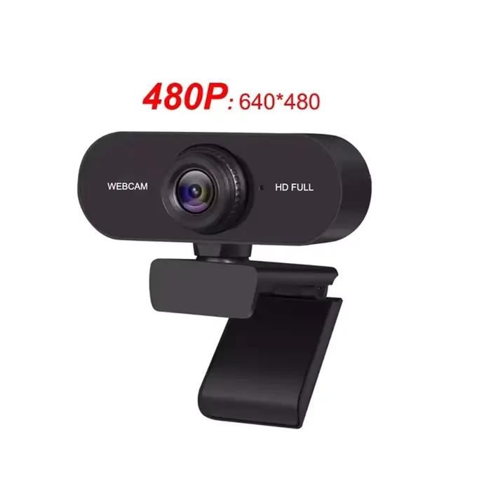 Webcam HD 2K 1080P 720P 480P pour ordinateur portable de bureau, Mini caméra Web USB avec Microphone