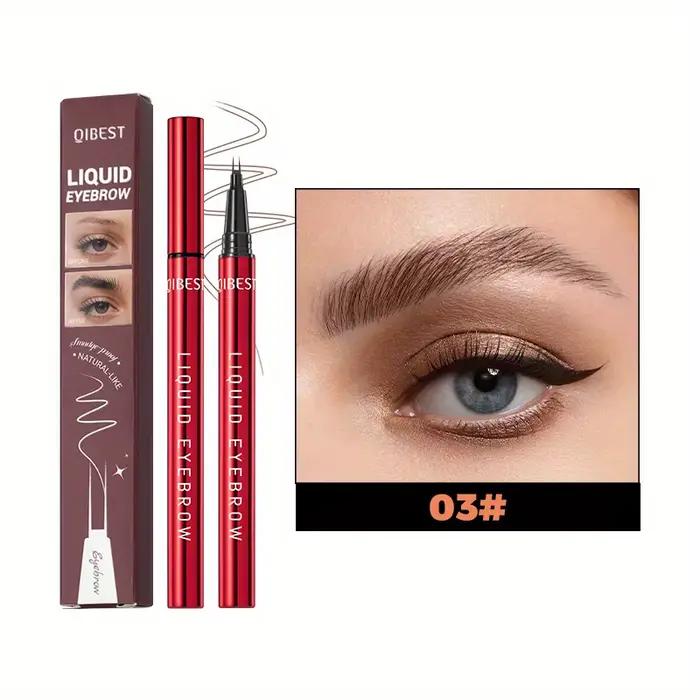 Crayon à sourcils imperméable et résistant à l'huile, pas facile à tacher, marron foncé, marron clai