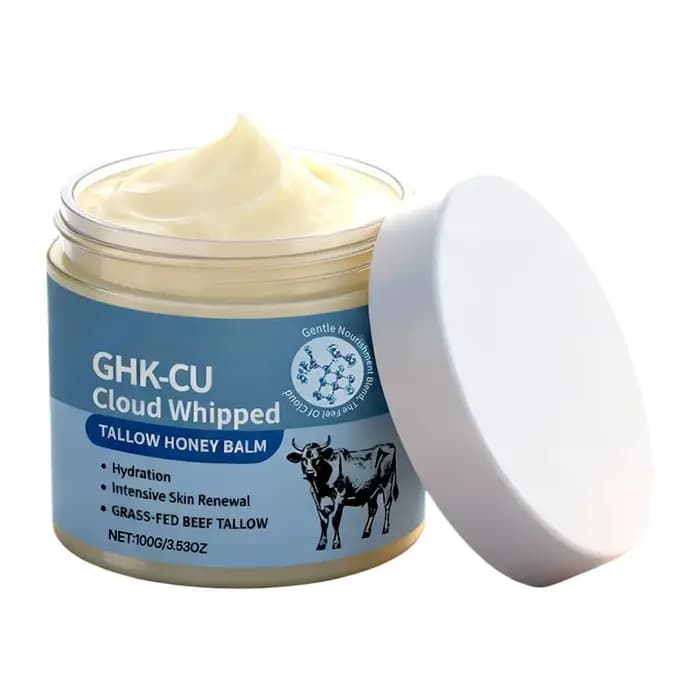 Crème de soin au suif et au collagène pour raffermir la peau, hydratation intense au miel et réparat