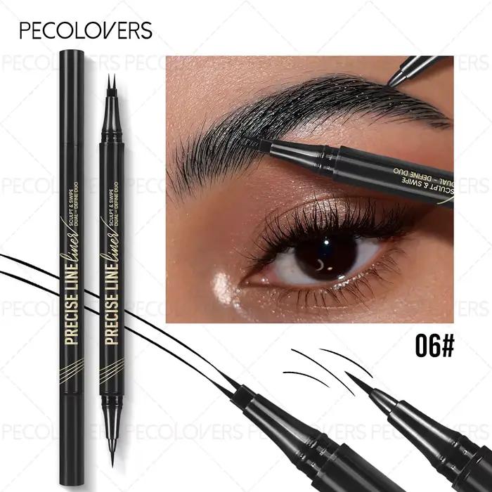 Crayon à sourcils liquide Ultra-fin, 2 fourchettes, rehausseur de tatouage, imperméable, durable, ci